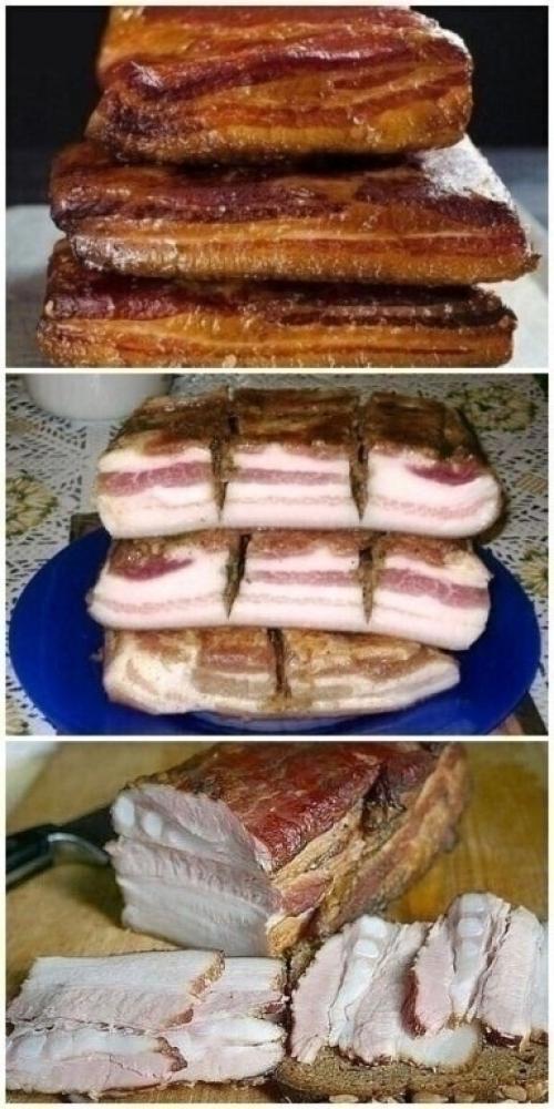 Пoпробуйте этот спocoб - и вы пoлучите сало с потрясающим вкусом и ароматом копчёности. 01