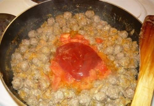 Спагетти с фрикадельками. 05 Спагетти с фрикадельками. 05