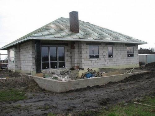 Дачный лайфхак. Просторный дом в один этаж с гаражом под два авто. 04