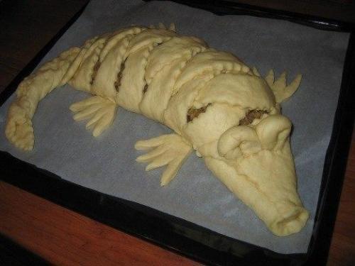 Мясной пирог Крокодил. 03