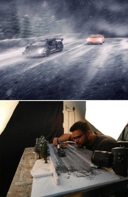 Индийский фотограф Vatsal Kataria делает потрясающие миниатюрные фотографии без больших на это затрат и плюс немного фотошопа для обработки. 03