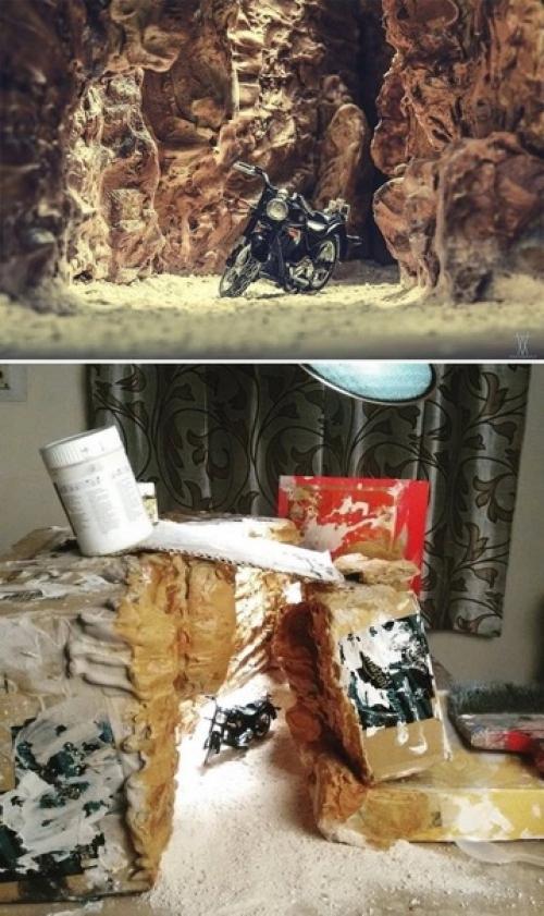 Индийский фотограф Vatsal Kataria делает потрясающие миниатюрные фотографии без больших на это затрат и плюс немного фотошопа для обработки. 08