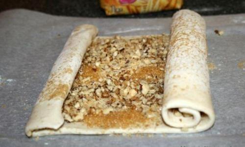 Печенье Ушки из слоеного теста. 01