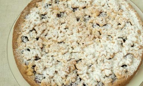 Песочный пирог с вишней. 06 Песочный пирог с вишней. 06