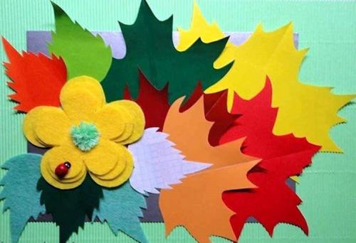 Объемные аппликации из цветной бумаги. 05