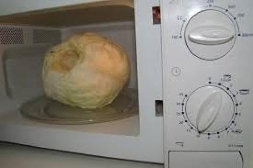 Капуста для голубцов - обработка в микроволновке. 01