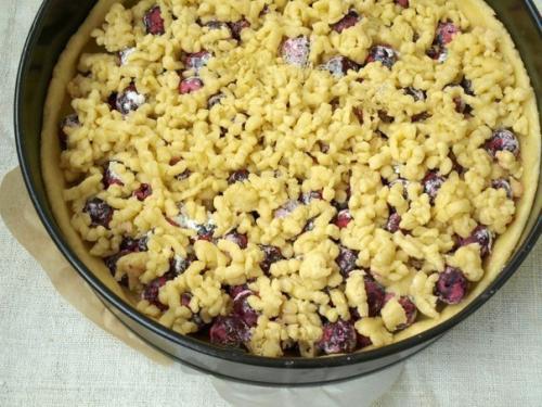 Песочный пирог с вишней. 05 Песочный пирог с вишней. 05