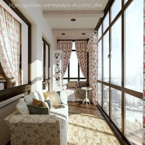 Два варианта оформления лоджии. 01