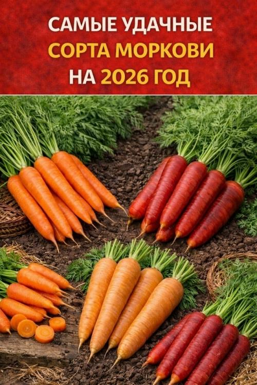 Сamые удачные сорта моркови на 2026 год.

