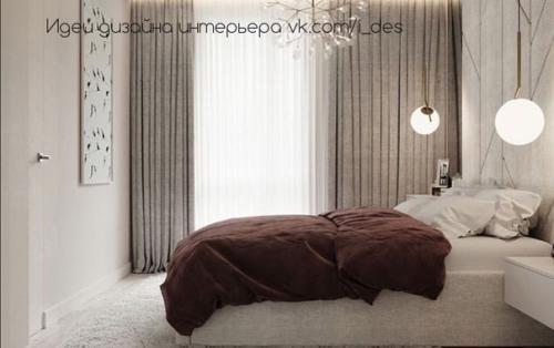 Приятный дизайн современной спальни в спокойной цветовой гамме. 02