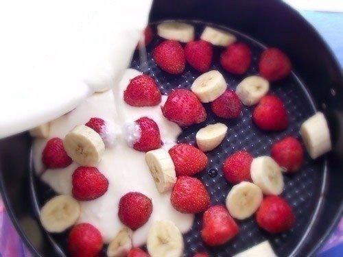 Творожно - фруктовый десерт (вкусно и легко). 03