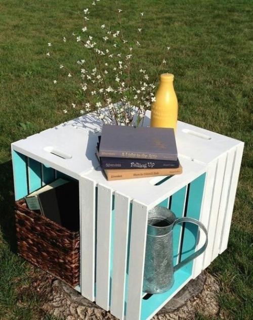 Интересные идеи для дома или дачи из старых ящиков. 08