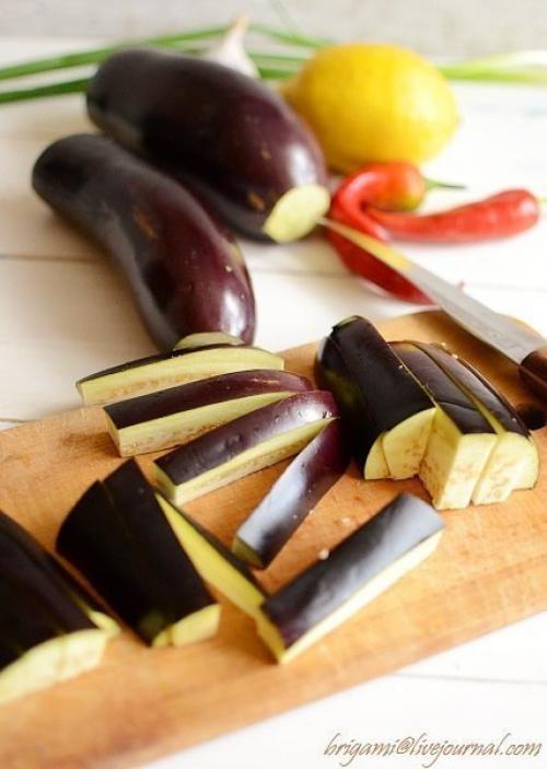 Баклажаны в остром чесночном соусе. 02 Баклажаны в остром чесночном соусе. 02