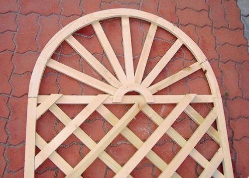 Деревянный трельяж - опора своими руками. 06