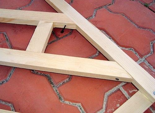 Деревянный трельяж - опора своими руками. 04