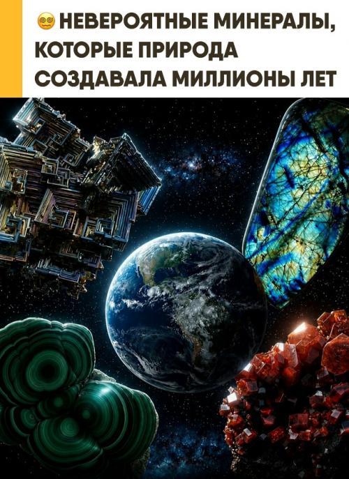 Эти минералы выглядят так нереально, что кажутся творением нейросети или 3D-графики. 
