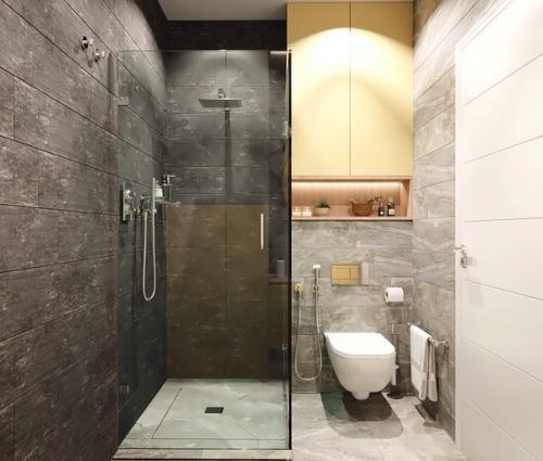 Интересное цветовое решение в санузле. 02