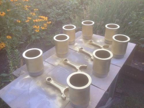 Стол из старого блока цилиндров. 03