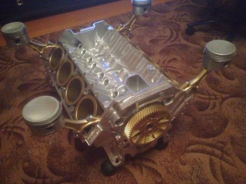 Стол из старого блока цилиндров. 05