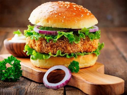 Вкусный рецепт бургера с курочкой. 02 Вкусный рецепт бургера с курочкой. 02