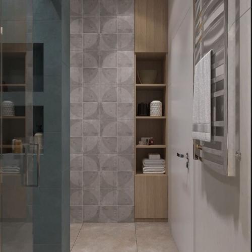 Дизайн - проект санузла в скандинавском стиле. 03