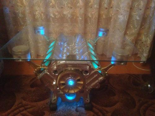 Стол из старого блока цилиндров. 07