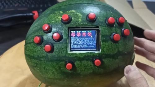 Студент из Сингапура Gameboy в арбузе сделал. 01