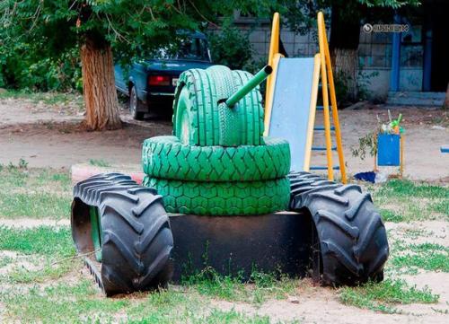 Техника из авто шин для деток. 02