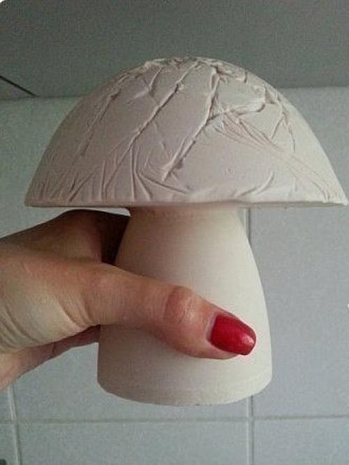 Мы делаем грибочки из гипса своими рукам. 05
