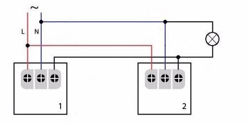 Схема подключения датчика движения. 02