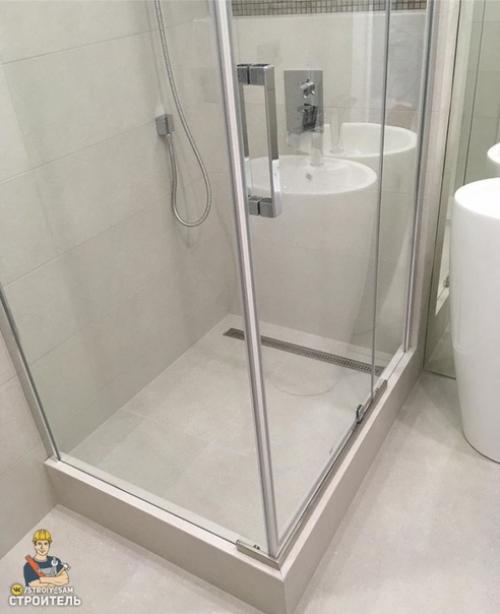 Сделал сам душевой поддон - пошагово. 07