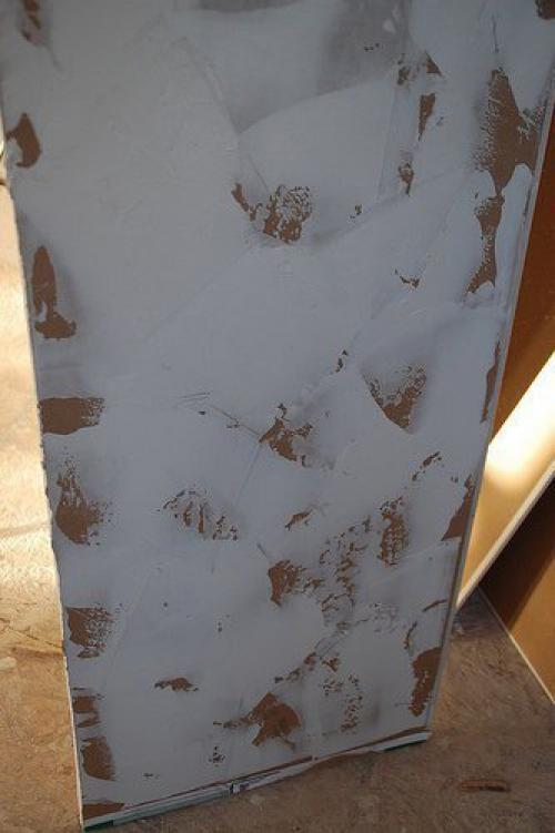 Текстура на стенах при помощи шпатлевки. 02