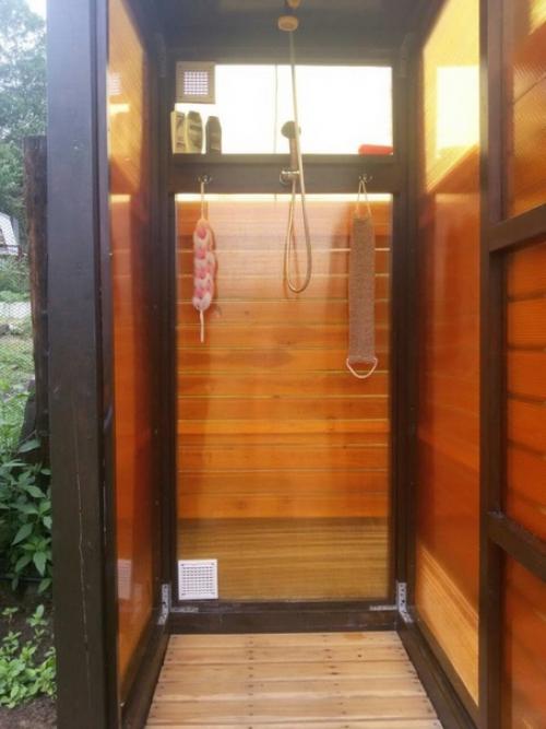 Своими руками дачный душ. 02