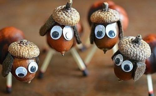 Поделки из каштанов и желудей. 05