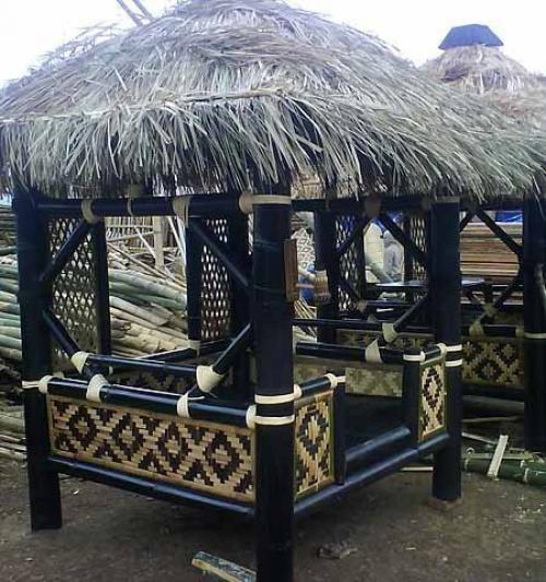 Необычные садовые беседки: 9 беседок в восточном стиле из бамбука. 02