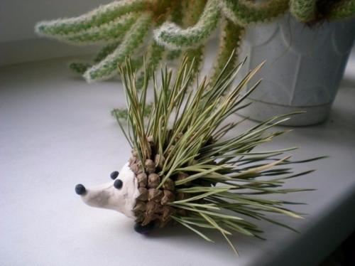 Поделки из каштанов и желудей. 02