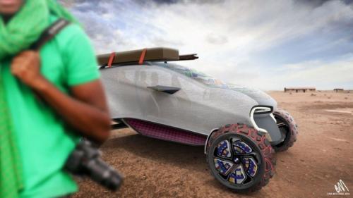 Maasaica - это футуристический экологичный концепт автомобиль будущего от BMW и будет сделан из смеси грибного мицелия и травы. 03