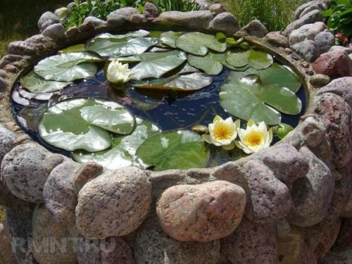 Искусственный водоем на дачном участке. 01 Искусственный водоем на дачном участке. 01