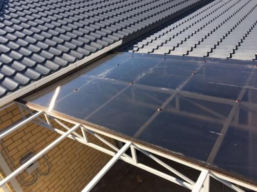 Чуть больше недели делали навес для авто на участок. 07