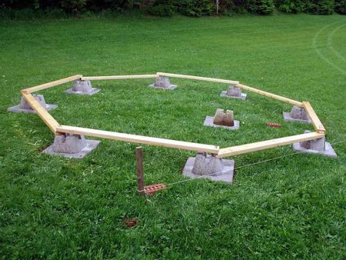 Восьмигранная беседка, сделанная своими руками. 04