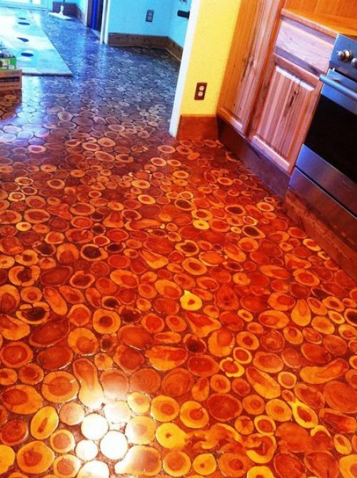 Креативный наливной деревянный пол. 05