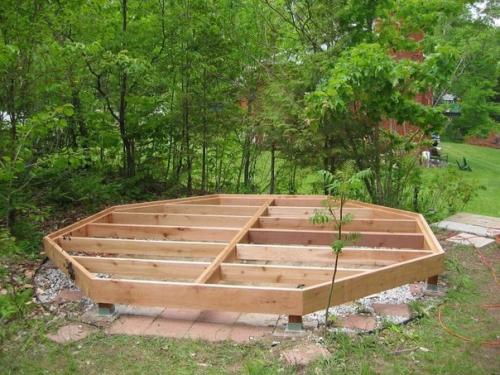 Восьмигранная беседка, сделанная своими руками. 05