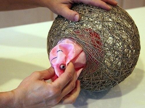 Простой и эффектный абажур своими руками. 05