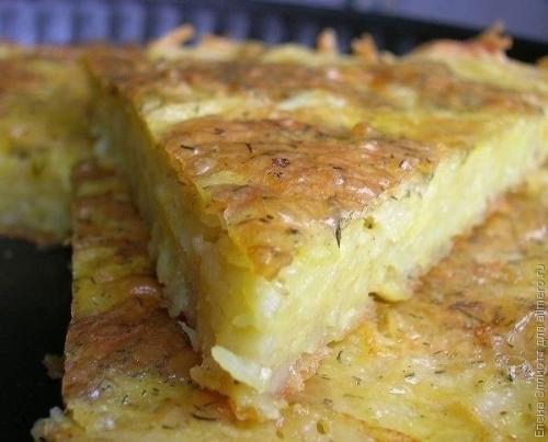 Запеканка из тертого картофеля с сыром и чесноком. 05 Запеканка из тертого картофеля с сыром и чесноком. 05