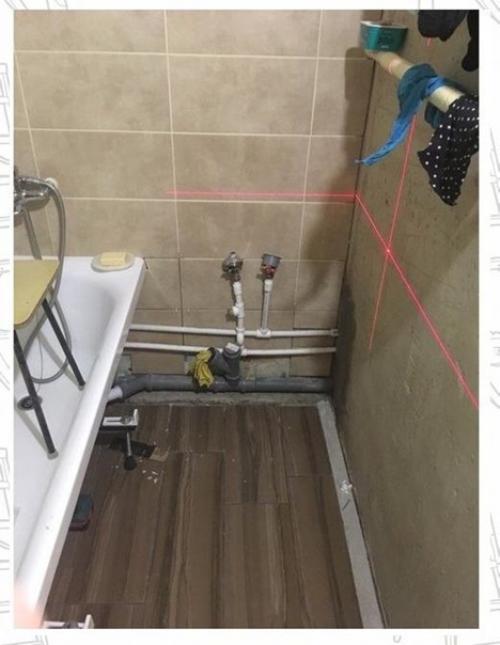 Одписчи поделился своим ремонтом в ванной, оторый сам делал впервые. 08
