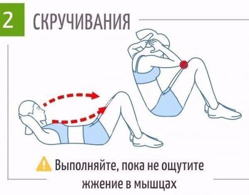 Физические упражнения для похудения живота и боков? 01