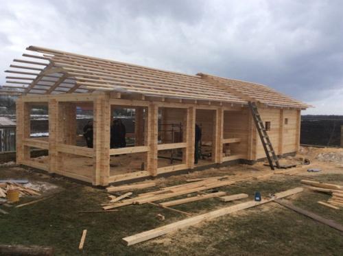 Сделали с отцом баньку. 05