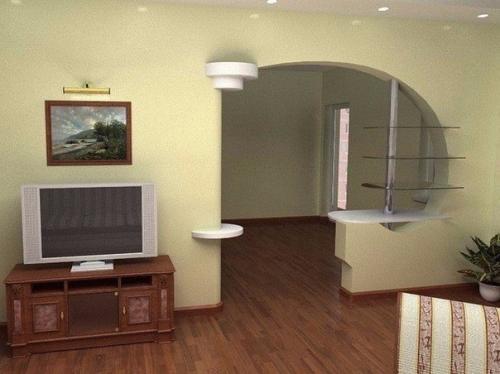 Арки из гипсокартона в интерьере. 04