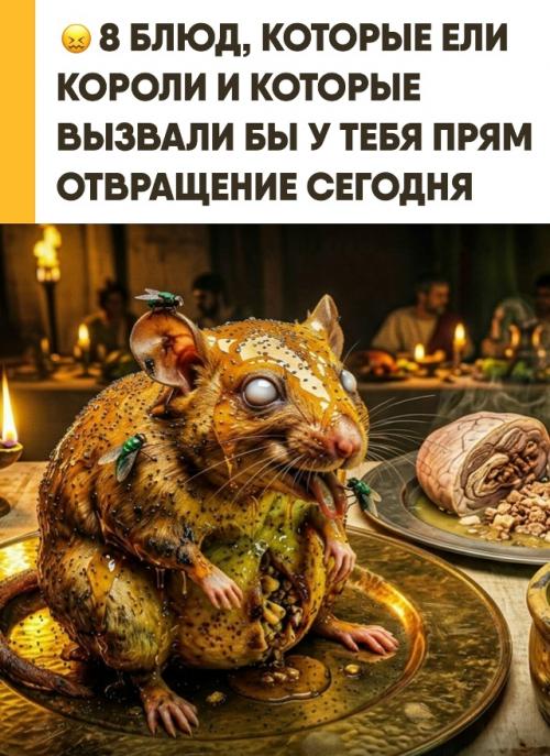 Роскошные пиры древних римских императоров часто шокировали своими безумными кулинарными шедеврами. 

