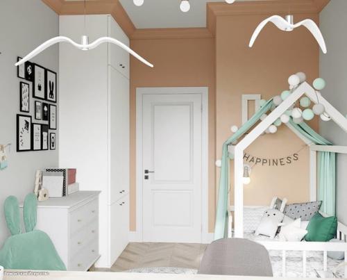 Как вам такой проект небольшой детской комнаты? 02